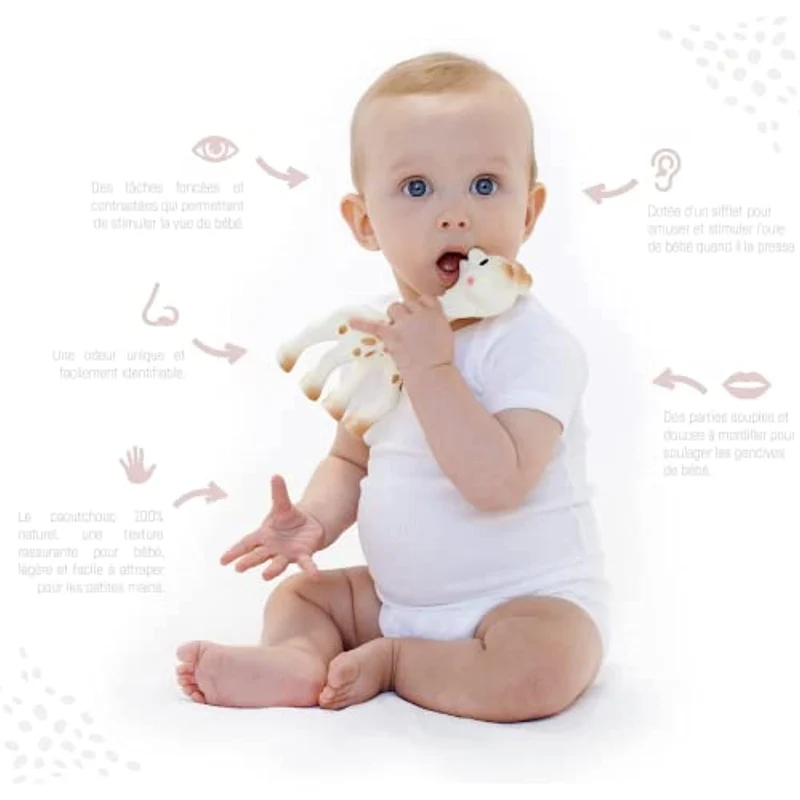 Vulli 616400 Sophie la Giraffa, Multicolore