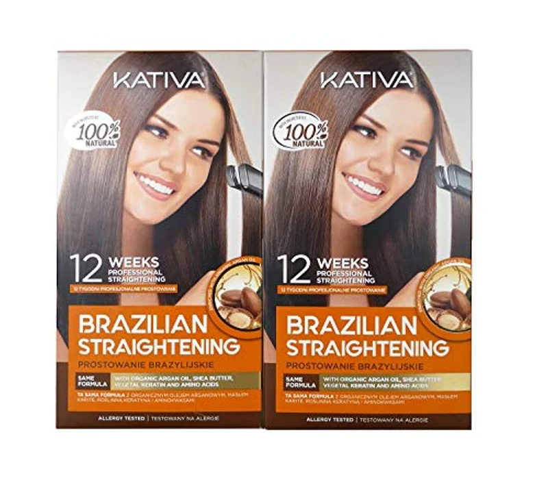 Kativa Keratina y Argán - Kit stirante brasiliano PACK 2x150 ml