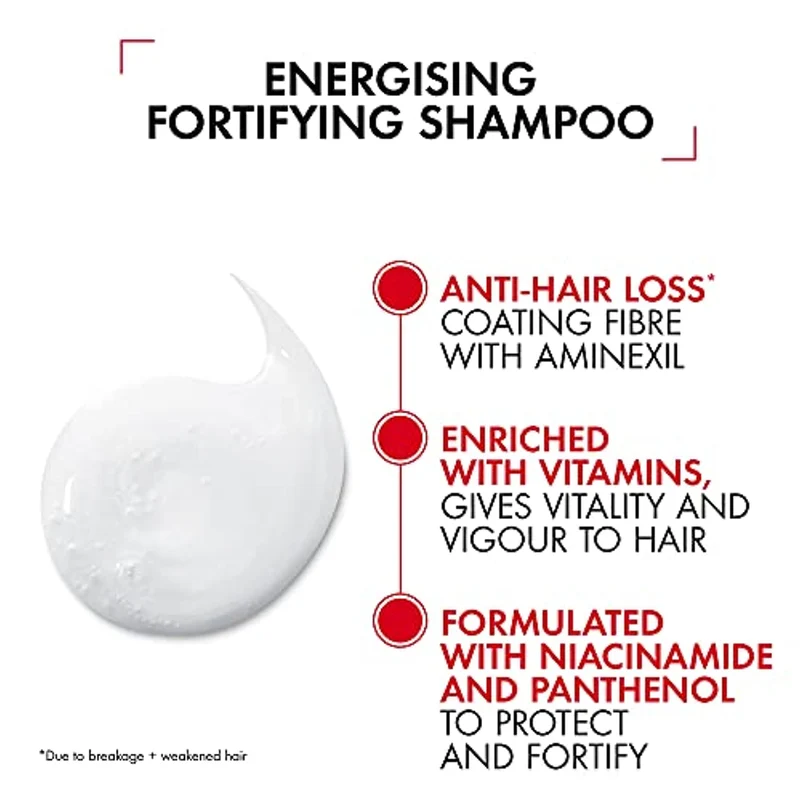 Dercos Shampoo energizzante anti-caduta di Vichy, Shampoo Unisex - Flacone 200 ml