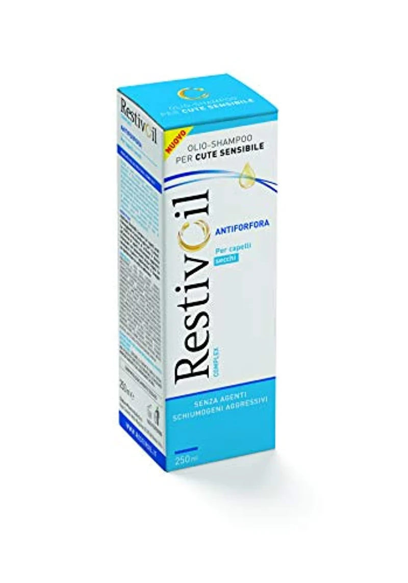 RestivOil Complex Shampoo Antiforfora per Capelli Secchi, Olio Fisiologico con Azione Antiseborroica e Anti Prurito, 250 ml