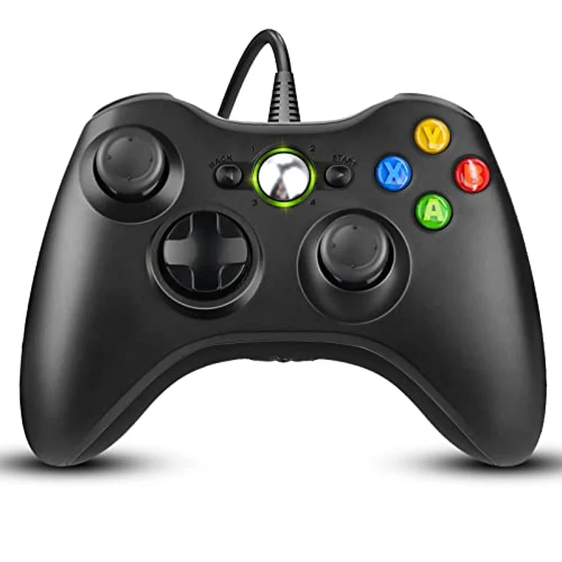 ETPARKK Controller per PC, Xbox 360 Game Controller, Wired Controller Compatibile per Xbox 360/Xbox 360 Slim, USB Wired Joystick per PC(Windows 7/8 / 8.1 / 10 / XP / Vista)