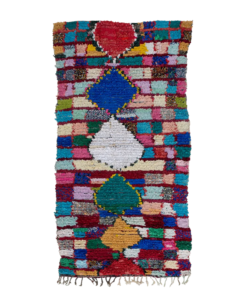 Boucherouite vintage 210 x 100 cm