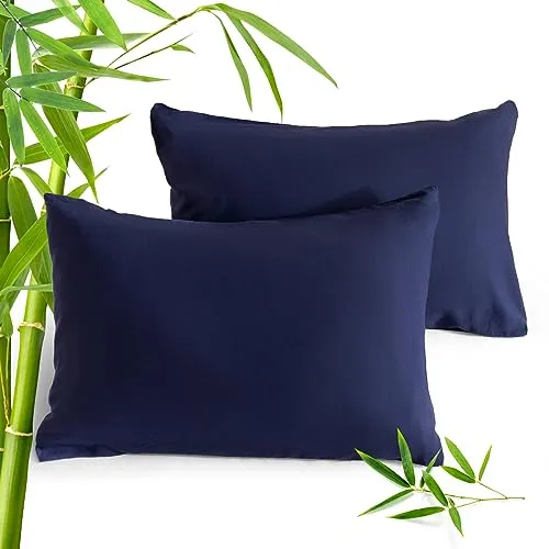 2-Pack Washed Bamboo Linen Cooling Pillowcases