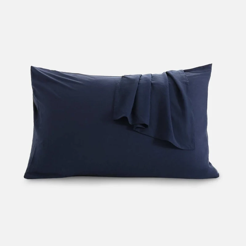 2-Pack Washed Bamboo Linen Cooling Pillowcases