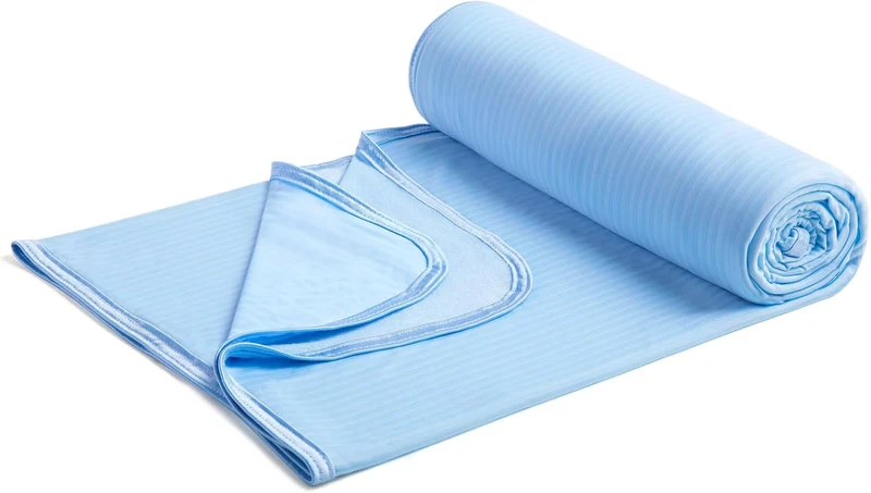 Cooling Blanket – Arc-Chill Q-Max>0.5, Lightweight Bamboo Fiber, Breathable & Soft, All-Season Cool Comfort
