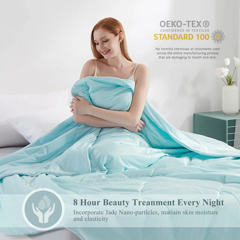 Ultra Soft Cloudy 3D Cooling Comforter Arc-chill Extreme Q Max 0.5-Lake Blue