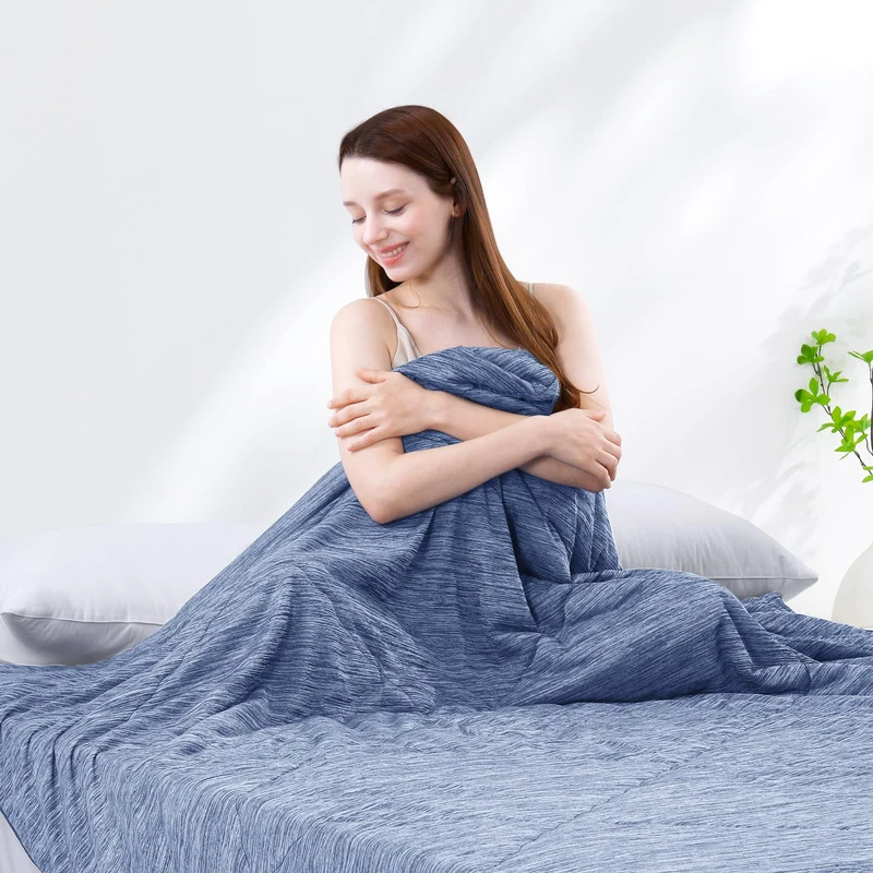Elegear Cooling Duvet for Night Sweats – Arc-Chill Q-Max 0.5, Soft Double-Layer Summer Blanket
