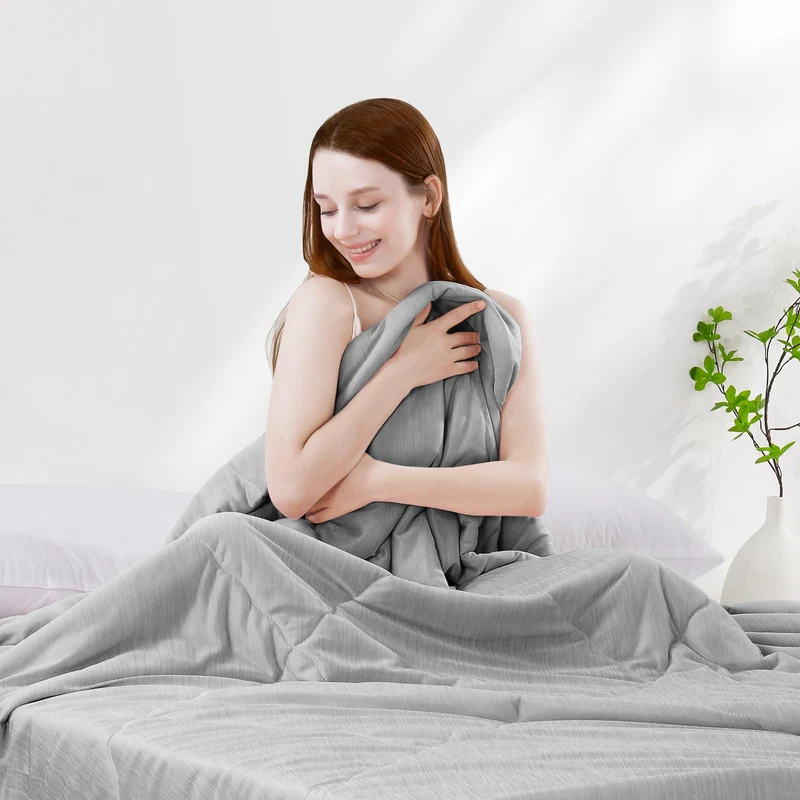 Elegear Cooling Duvet for Night Sweats – Arc-Chill Q-Max 0.5, Soft Double-Layer Summer Blanket