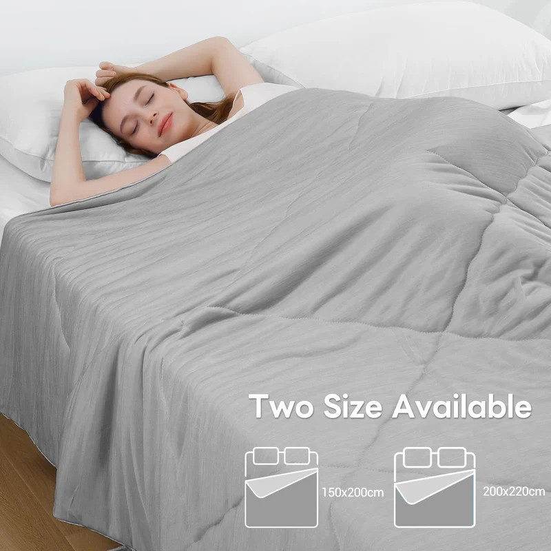 Elegear Cooling Duvet for Night Sweats – Arc-Chill Q-Max 0.5, Soft Double-Layer Summer Blanket