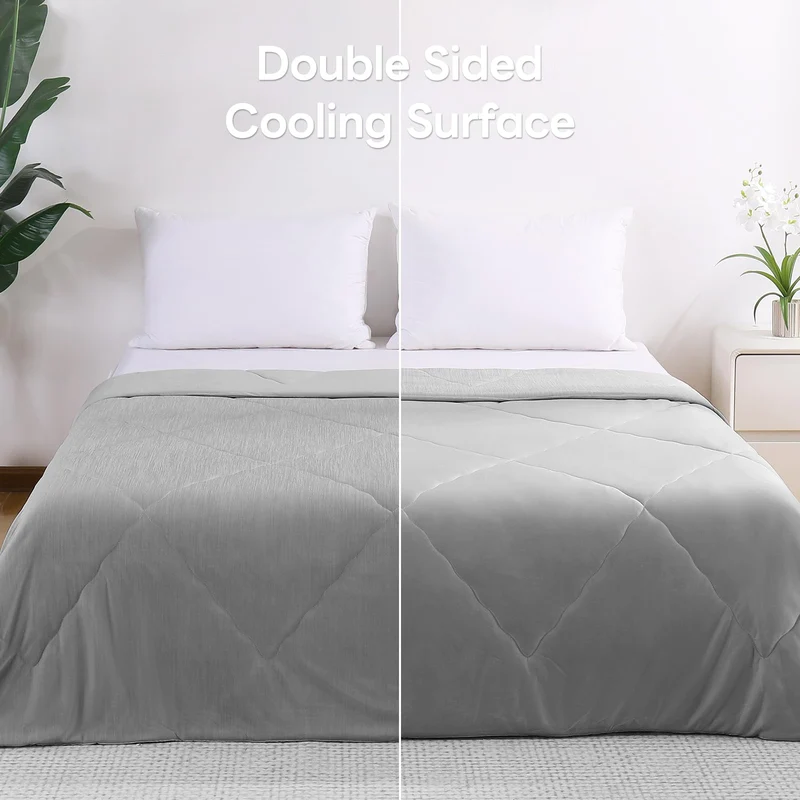 Elegear Cooling Duvet for Night Sweats – Arc-Chill Q-Max 0.5, Soft Double-Layer Summer Blanket