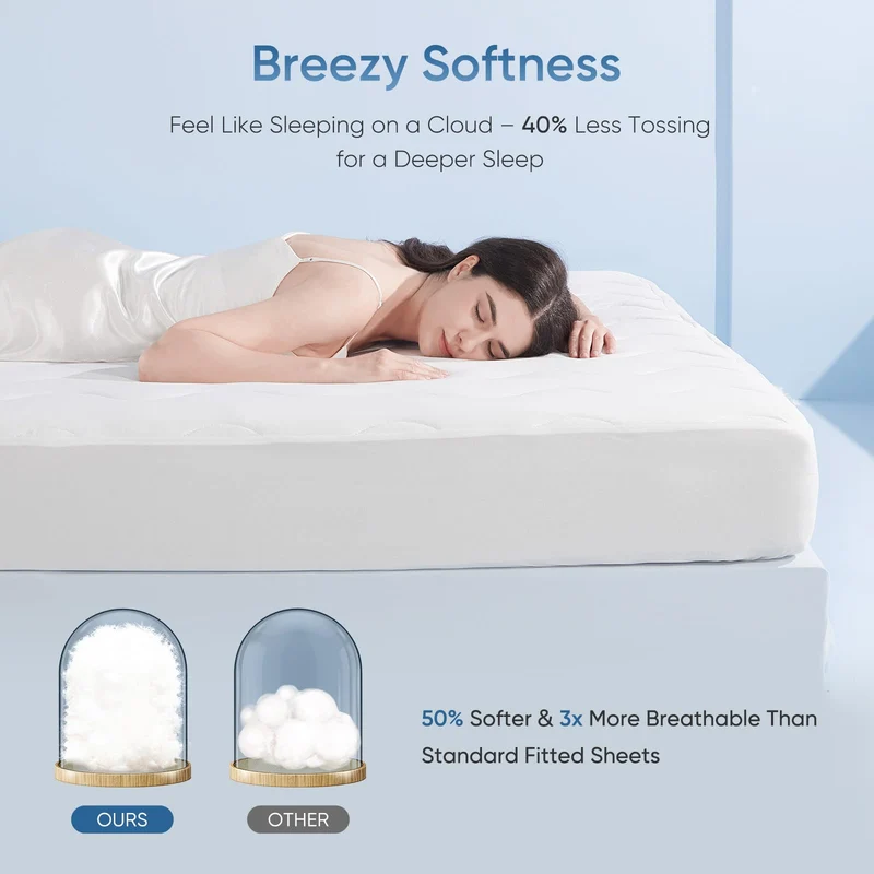 Stay Cool with Q-Max 0.5 — The Ultimate Arc-Chill 3.0 Cooling Fitted Sheet by Elegear