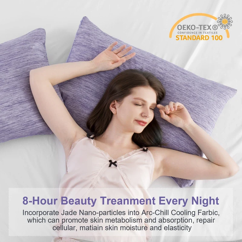 Revolutionary Orchid Cooling Pillowcases Set of 2 – Arc-Chill Pro Q-Max 0.4