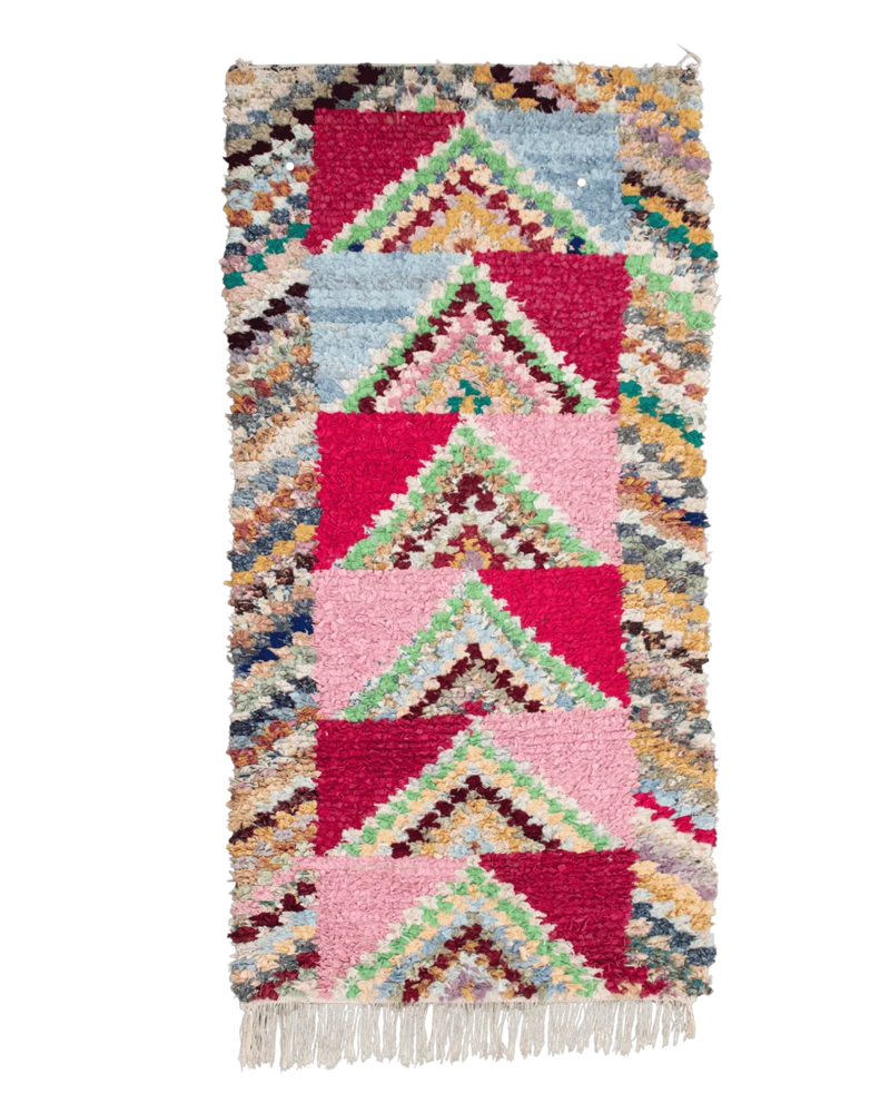 Tappeto Boucherouite vintage 180x80 cm