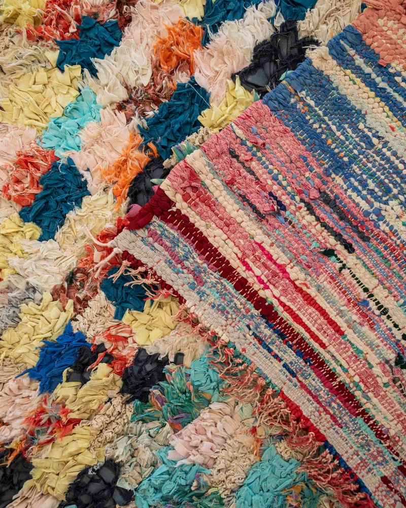 Tappeto Boucherouite vintage 190x100 cm