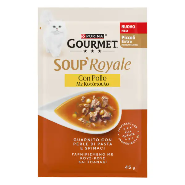 Purina Gourmet Soup Royale Filetti in brodo di cottura 45 gr