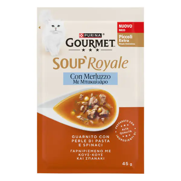 Purina Gourmet Soup Royale Filetti in brodo di cottura 45 gr