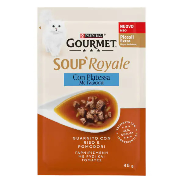 Purina Gourmet Soup Royale Filetti in brodo di cottura 45 gr