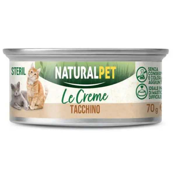 NaturalPet Cat Adult Sterilised le Creme 70 gr