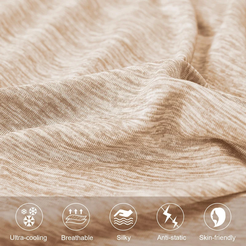 Revolutionary Light Brown Cooling Pillowcases Set of 2 – Arc-Chill Pro Q-Max 0.4