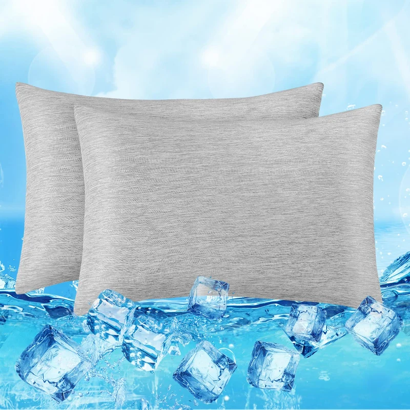 Revolutionary Gray Cooling Pillowcases Set of 2 – Arc-Chill Pro Q-Max 0.4