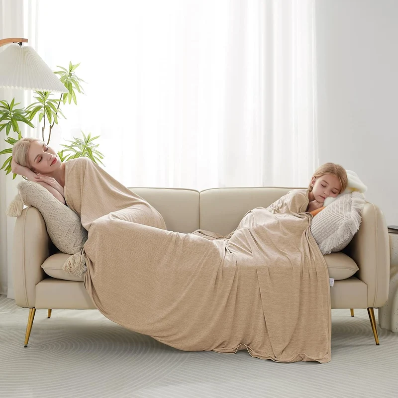 Elegear Light Brown Cooling Blanket – Arc-Chill 3.0, Q-Max>0.5, Multi-Size Options