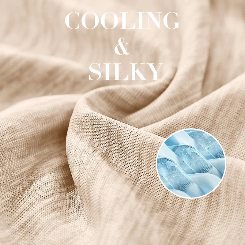 Elegear Light Brown Cooling Blanket – Arc-Chill 3.0, Q-Max>0.5, Multi-Size Options