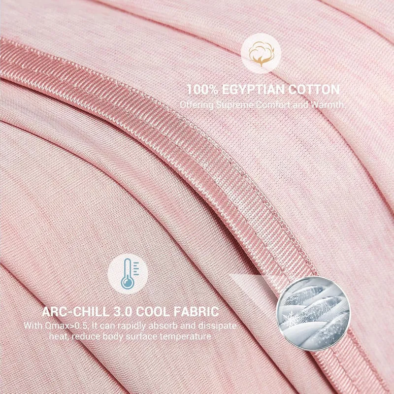 Elegear Light Pink Cooling Blanket – Arc-Chill 3.0, Q-Max>0.5, Multi-Size Options