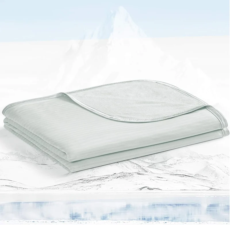 Elegear Cool Fiber Q-Max 0.4 Double-Sided Ice Silk Cooling Blanket – Gray