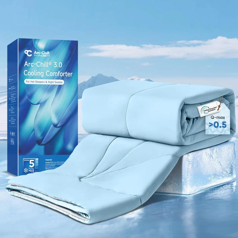 Elegear Arc-Chill 3.0 Cooling Comforter - Blue (Queen & King Size)
