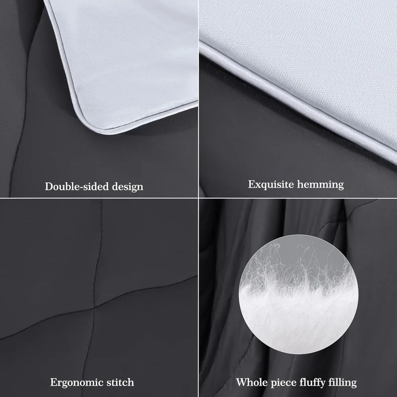 Ultra Soft Cloudy 3D Cooling Comforter Arc-chill Extreme Q Max 0.5-Black & Gray