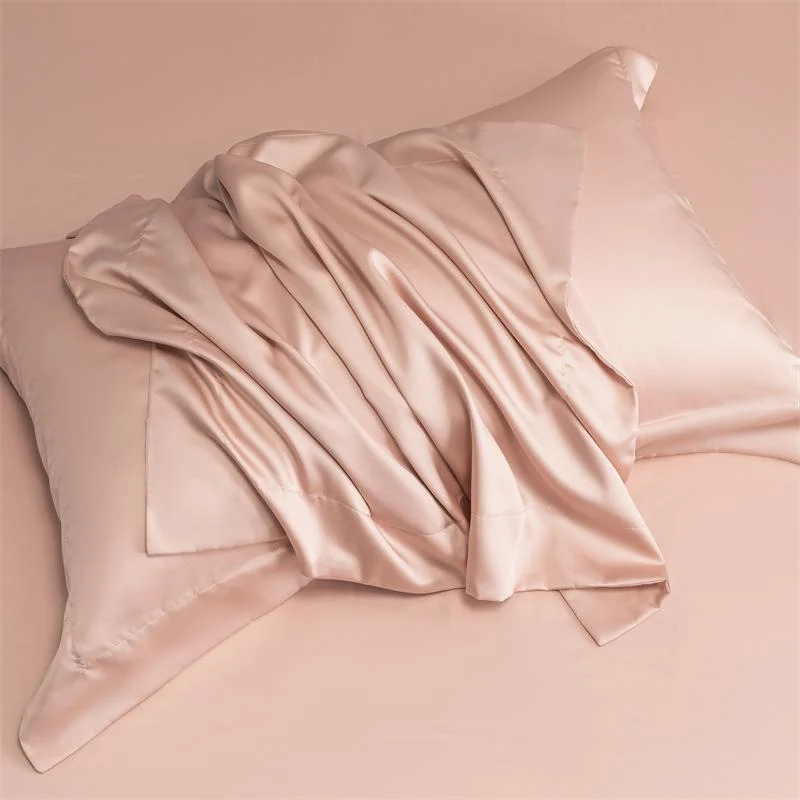 2 Pack for Silk Pillowcase for Hair and Skin, Natural Silk Pillow Case with Zipper, Both Sided Pure Silk Pillow Cover for Women
