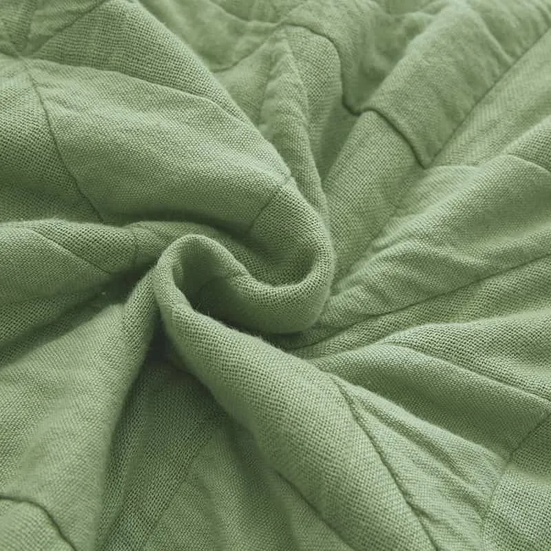 Summer Cooling Breathable Textured Pure Cotton Gauze Blanket