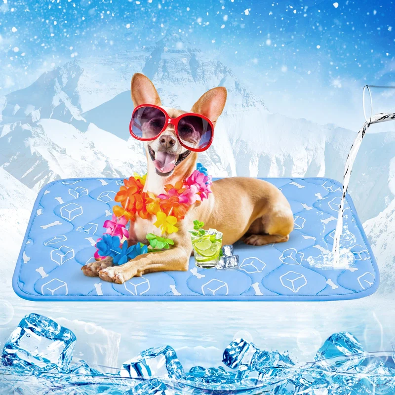 Blue Color Waterproof& Endothermic Summer Cooling Pet Mat