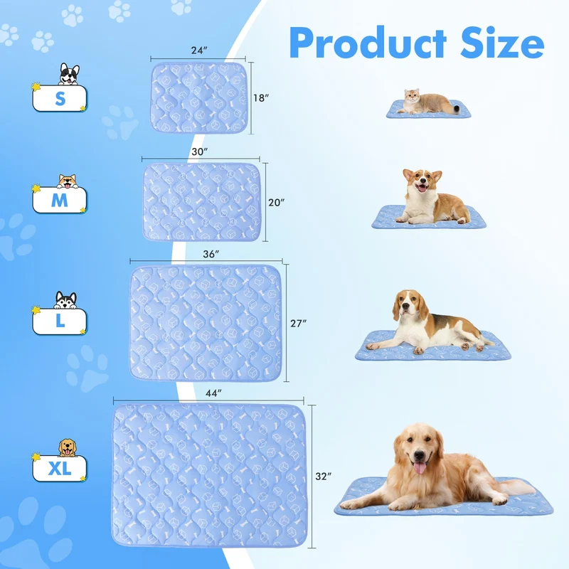 Blue Color Waterproof& Endothermic Summer Cooling Pet Mat