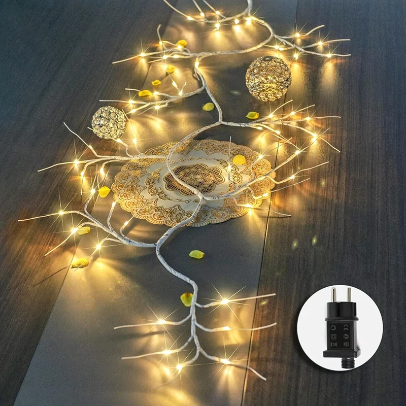 Albero LED Decorazione Domestica Albero con Luci 144 Led Da Interno Natale Albero Luminoso Artificiale (Bianco caldo, plug-in)