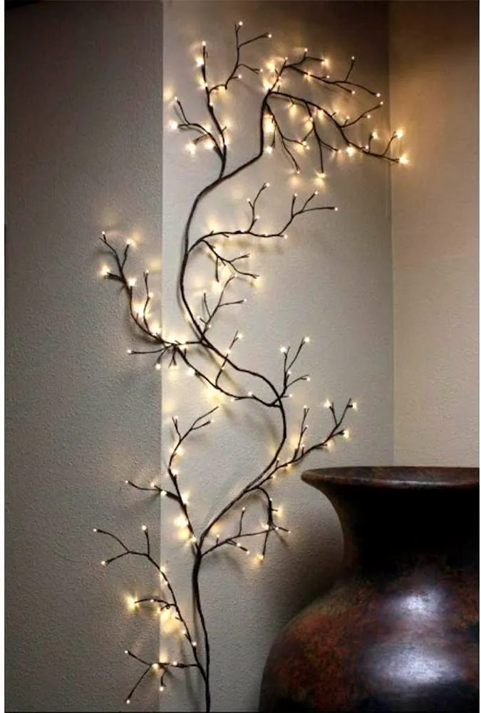 Albero LED Decorazione Domestica Albero con Luci 144 Led Da Interno Natale Albero Luminoso Artificiale (Bianco caldo, plug-in)