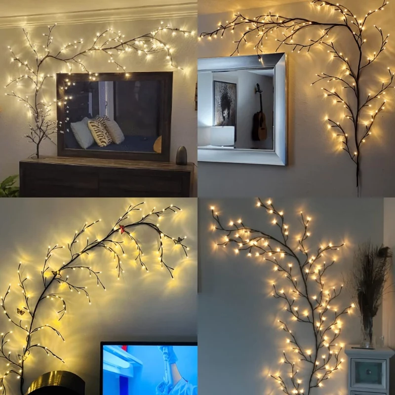 Albero LED Decorazione Domestica Albero con Luci 144 Led Da Interno Natale Albero Luminoso Artificiale (Bianco caldo, plug-in)