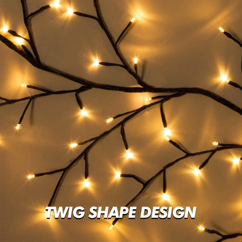 Albero LED Decorazione Domestica Albero con Luci 144 Led Da Interno Natale Albero Luminoso Artificiale (Bianco caldo, plug-in)