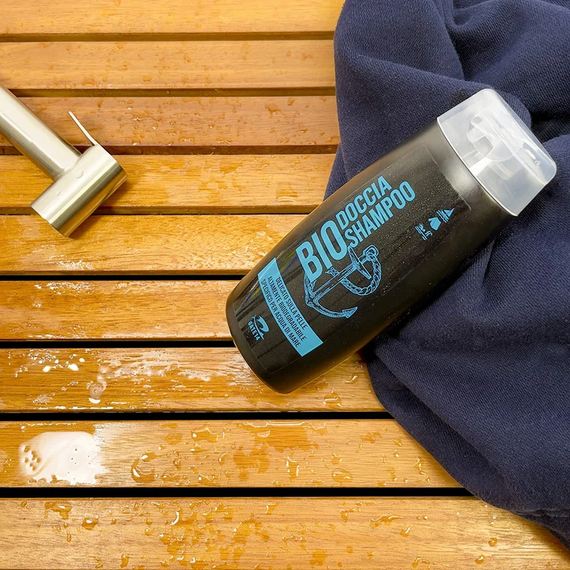 GATE14® Doccia Shampoo Bio Altamente Biodegradabile specifico per Acqua di Mare - 1 Flacone