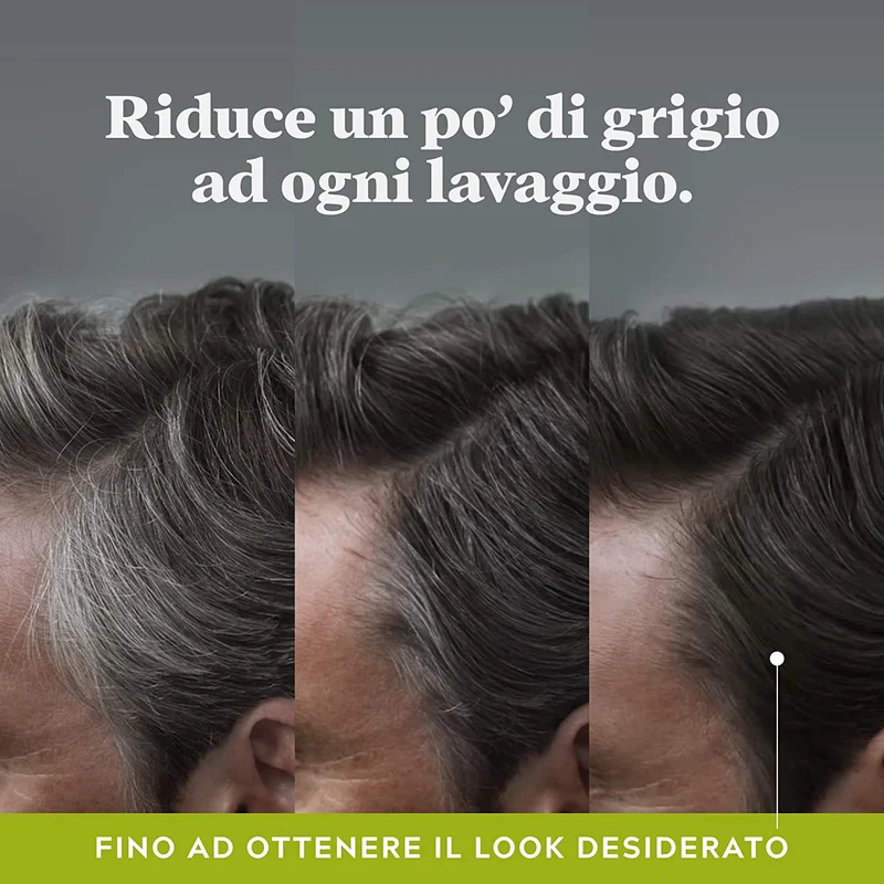 Just For Men Control GX Shampoo Colorante Per Uomo, Riduce Gradualmente I Capelli Grigi Per Un Look Naturale. 118ml