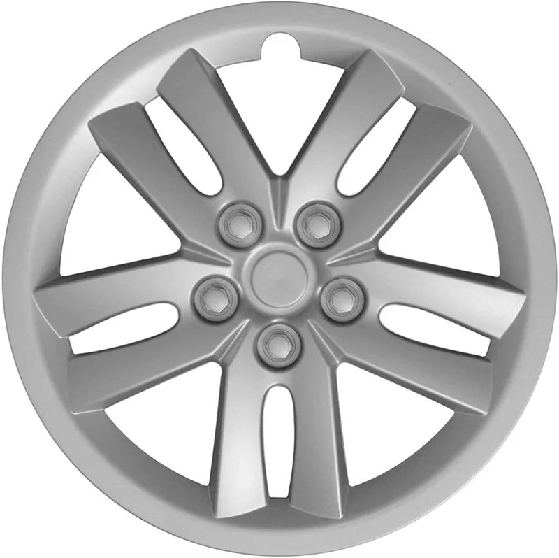 CLICLED Copricerchio Universale 14" Copri Ruota Auto Pneumatico Silver 4pz Hollywood