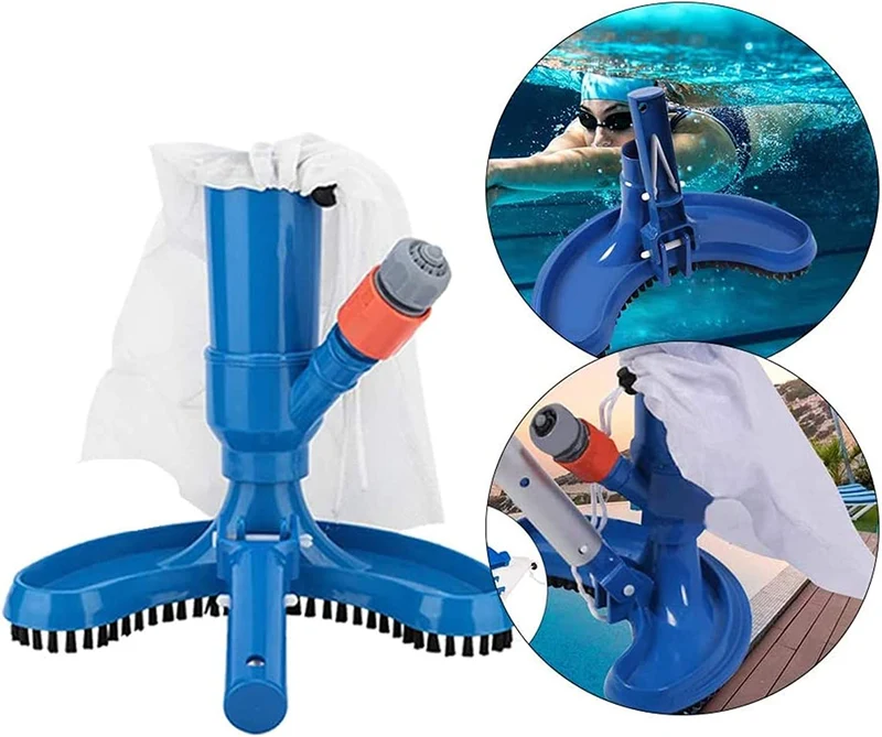 Aspirapolvere per Piscina a getto con testa di Aspirazione di pulizia Aspiratore Portatile con Spazzola per Piscina
