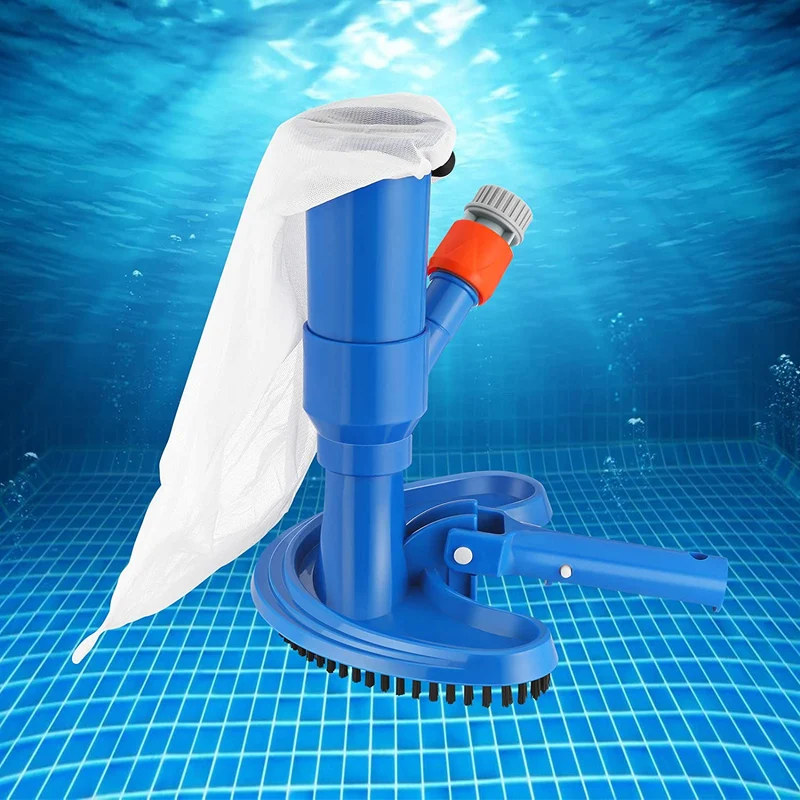 Aspirapolvere per Piscina a getto con testa di Aspirazione di pulizia Aspiratore Portatile con Spazzola per Piscina