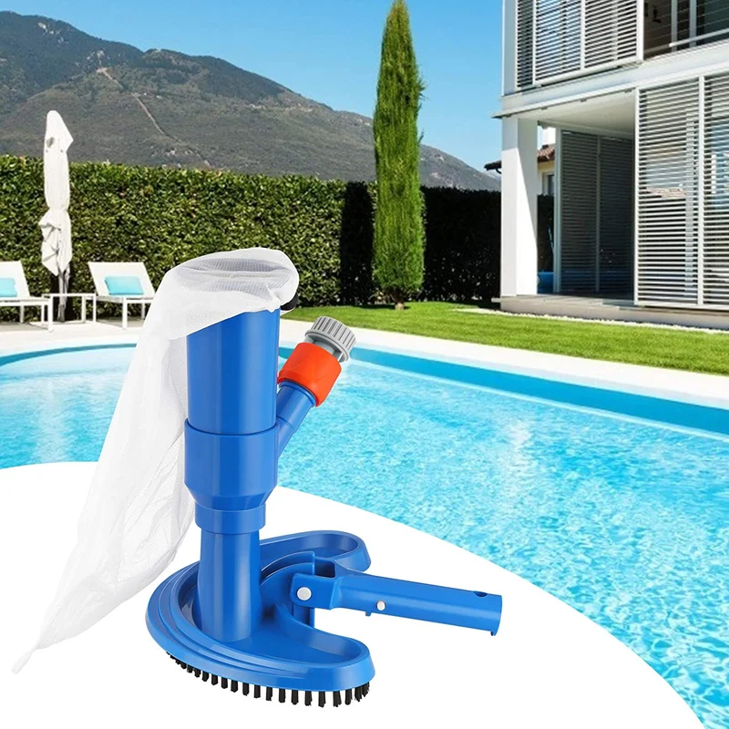 Aspirapolvere per Piscina a getto con testa di Aspirazione di pulizia Aspiratore Portatile con Spazzola per Piscina