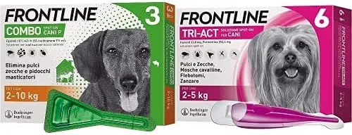 Frontline Triact, 3 Pipette, Cane L (20 - 40 Kg), Antiparassitario per Cani e Cuccioli di Lunga Durata, Protegge il Cane da Pulci, Zecche, Zanzare, Pappataci e Leishmaniosi, Antipulci 3 Pipette