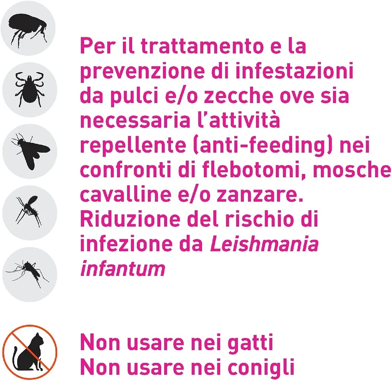 Frontline Triact, 3 Pipette, Cane L (20 - 40 Kg), Antiparassitario per Cani e Cuccioli di Lunga Durata, Protegge il Cane da Pulci, Zecche, Zanzare, Pappataci e Leishmaniosi, Antipulci 3 Pipette
