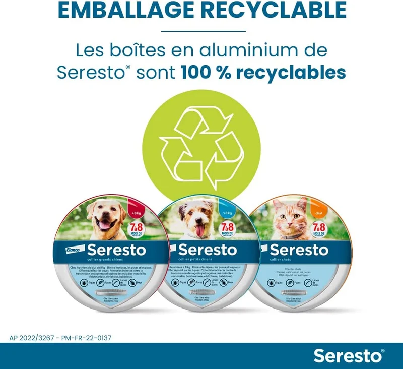 Seresto Collare per Cani fino a 8Kg