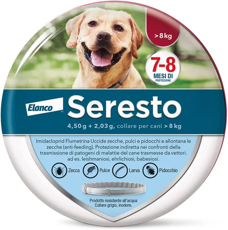 Seresto Collare per Cani di Taglia Media e Grande, 70cm