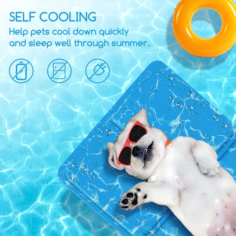 Nobleza - Tappetino Refrigerante in gel per cani, gatti e animali domestici, non tossico. 65 * 50 cm, M