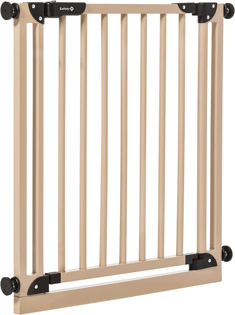 Safety 1st Easy Close Metal Cancelletto di sicurezza in metallo per bambini, porte, scale, vani con apertura 73-80 cm, allungabile fino a 136 cm con estensioni vendute separatamente, in metallo bianco